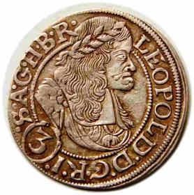 Obrazek dla: 3 krajcary 1668 Leopold I Habsburg Wrocław