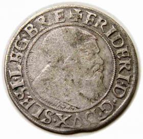 Obrazek dla: Grosz 1542 Fryderyk II Legnicki Księstwo Brzesko  Legnicko  Wołowskie Legnica