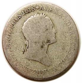 Obrazek 2 dla: 1 złoty 1827 Aleksander I Romanow Królestwo Polskie pod zaborem rosyjskim Warszawa