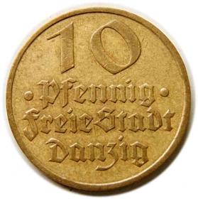 Obrazek dla: 10 fenigów 1932 Wolne Miasto Gdańsk
