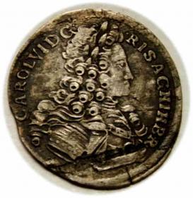 Obrazek dla: 3 krajcary 1724 Karol II Habsburg Śląsk Wrocław