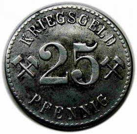 Obrazek dla: 25 fenigów 1918 Nowa Ruda / Neurode