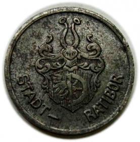 Obrazek 2 dla: 10 fenigów 1919 Racibórz Ratibor