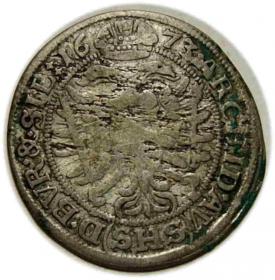 Obrazek 2 dla: 6 krajcarów 1673 Leopold I Habsburg Wrocław