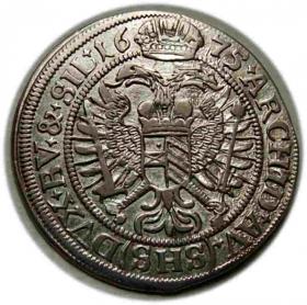 Obrazek 2 dla: 6 krajcarów 1675 Leopold I Habsburg Wrocław