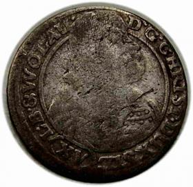 Obrazek dla: 15 krajcarów 1663 Chrystian Wołowski Księstwo Brzesko  Legnicko  Wołowskie Brzeg