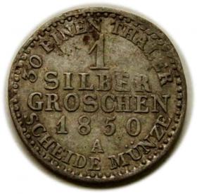 Obrazek dla: 1 srebrny grosz 1850 Fryderyk Wilhelm IV Prusy Berlin