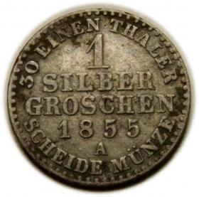Obrazek dla: 1 srebrny grosz 1855 Henryk Anhalt  Kothen Księstwo Anhalt