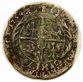 Obrazek 2 dla: Ort 1754 August III Lipsk