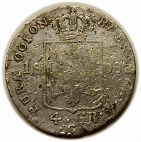 Obrazek 2 dla: 4 grosze 1808 Fryderyk Wilhelm III Prusy