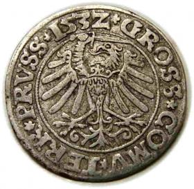 Obrazek 2 dla: Grosz 1532 Zygmunt I Stary Prusy Królewskie Toruń