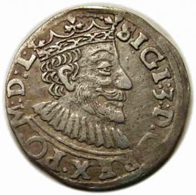 Obrazek dla: Trojak 1590 Zygmunt III Waza Poznań