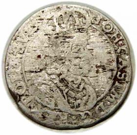 Obrazek dla: Szóstak 1661 Jan Kazimierz Bydgoszcz