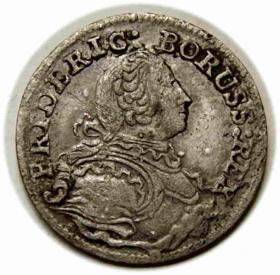 Obrazek dla: 3 krajcary 1754 Fryderyk II Wielki Prusy Wrocław