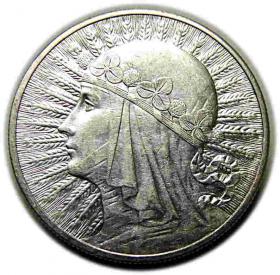Obrazek dla: 10 złotych 1932 Głowa Kobiety II RP Londyn