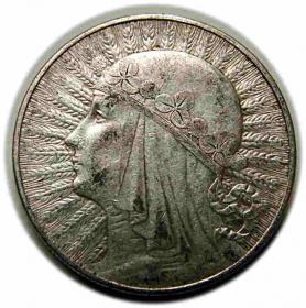 Obrazek dla: 10 złotych 1933 Głowa Kobiety II RP Warszawa