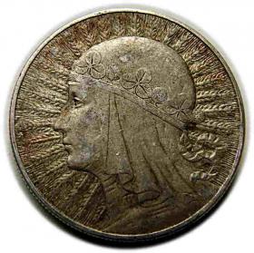 Obrazek dla: 10 złotych 1933 Głowa Kobiety II RP Warszawa