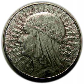 Obrazek dla: 10 złotych 1933 Głowa Kobiety II RP Warszawa