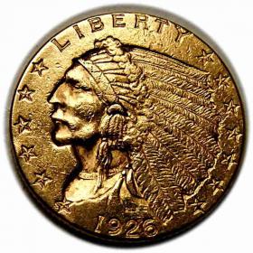 Obrazek dla: 2 1/2 dolara 1926 USA Filadelfia złoto