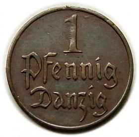 Obrazek dla: 1 fenig 1923 Wolne Miasto Gdańsk