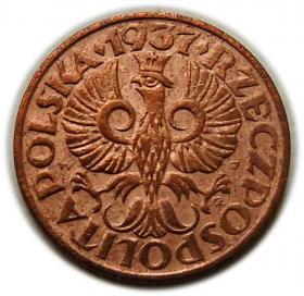 Obrazek 2 dla: 2 grosze 1937 II RP Warszawa