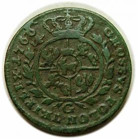 Obrazek 2 dla: Trojak 1766 Stanisław August Poniatowski Warszawa
