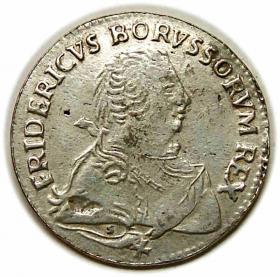 Obrazek dla: Szóstak 1752 Fryderyk II Wielki Prusy Królewiec
