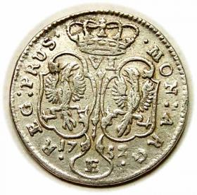 Obrazek 2 dla: Szóstak 1752 Fryderyk II Wielki Prusy Królewiec