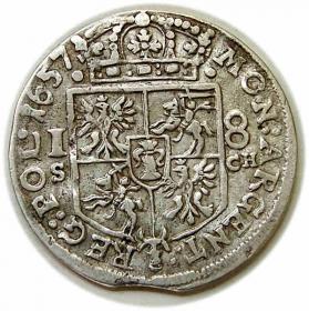 Obrazek 2 dla: Ort 1657 Jan Kazimierz Kraków