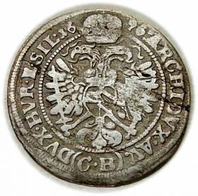 Obrazek 2 dla: 3 krajcary 1696 Leopold I Habsburg Brzeg