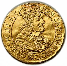 Obrazek dla: Dukat 1658 Jan Kazimierz Gdańsk złoto