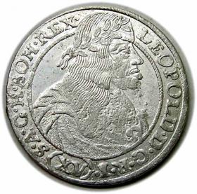 Obrazek dla: 15 krajcarów 1664 Leopold I Habsburg Wrocław