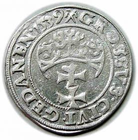 Obrazek 2 dla: Grosz 1539 Zygmunt I Stary Gdańsk