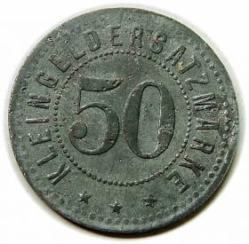 Obrazek 2 dla: 50 fenigów 1918 Sulechów / Zullichau