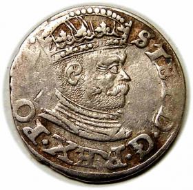 Obrazek dla: Trojak 1586 Stefan Batory Ryga