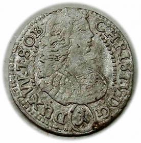 Obrazek dla: 1 krajcar 1684 Chrystian Ulryk Księstwo Oleśnickie Oleśnica