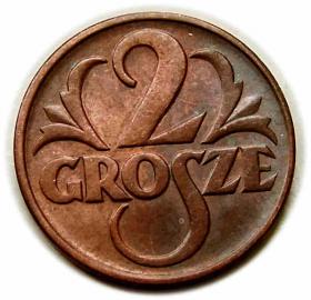 Obrazek dla: 2 grosze 1938 II RP Warszawa