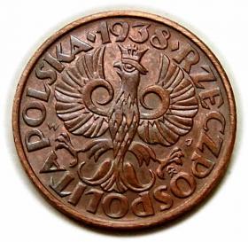 Obrazek 2 dla: 2 grosze 1938 II RP Warszawa
