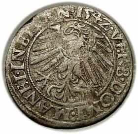Obrazek 2 dla: Grosz 1542 Fryderyk II Legnicki Księstwo Brzesko  Legnicko  Wołowskie Legnica