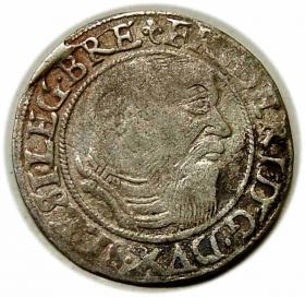 Obrazek dla: Grosz 1545 Fryderyk II Legnicki Księstwo Brzesko  Legnicko  Wołowskie Legnica