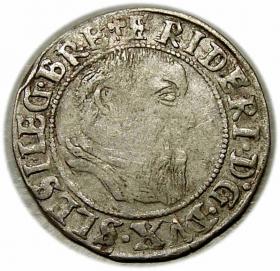 Obrazek dla: Grosz 1544 Fryderyk II Legnicki Księstwo Brzesko  Legnicko  Wołowskie Legnica