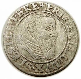 Obrazek dla: Grosz 1544 Fryderyk II Legnicki Księstwo Brzesko  Legnicko  Wołowskie Legnica
