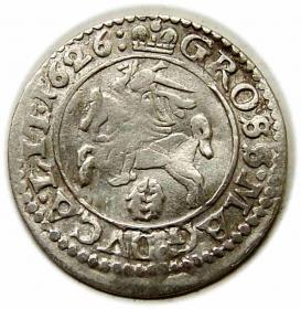 Obrazek 2 dla: Grosz 1626 Zygmunt III Waza Wilno