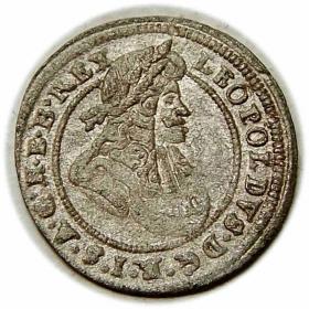 Obrazek dla: 1 krajcar 1697 Leopold I Habsburg Opole
