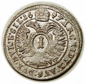 Obrazek 2 dla: 1 krajcar 1697 Leopold I Habsburg Opole