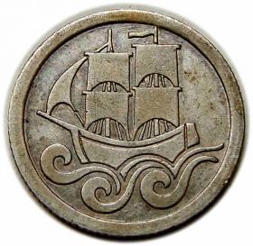 Obrazek 2 dla: 1/2 guldena 1927 Wolne Miasto Gdańsk Berlin