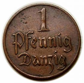 Obrazek dla: 1 fenig 1923 Wolne Miasto Gdańsk Berlin