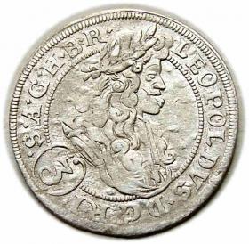 Obrazek dla: 3 krajcary 1698 Leopold I Habsburg Brzeg