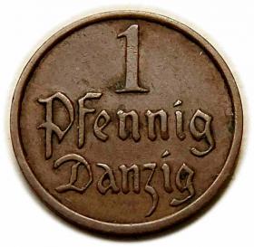 Obrazek dla: 1 fenig 1937 Wolne Miasto Gdańsk Berlin