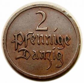 Obrazek dla: 2 fenigi 1926 Wolne Miasto Gdańsk Berlin